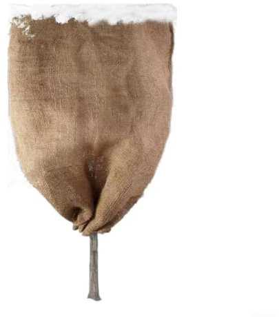 Sac de protection respirant et réutilisable en toile de jute pour arbustes et plantes en pot - Protection contre le gel pour arbres d'extérieur (120 x 180 cm)