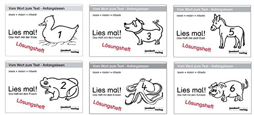 Lies mal! Lösungshefte 1 und 2, Lies mal! Lösungshefte 3 und 4, Lies mal! Lösungshefte 5 und 6 (alte Version)