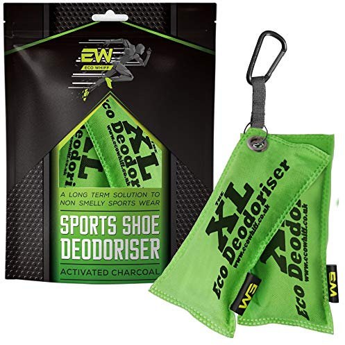 Eco Whiff Reusable Sports Shoe Deodorizer Odor Neutralizer & Air Purifier | Our Shoe Deodorant is a Must for Shoe Odour - 75Gx2 Pack (Green)