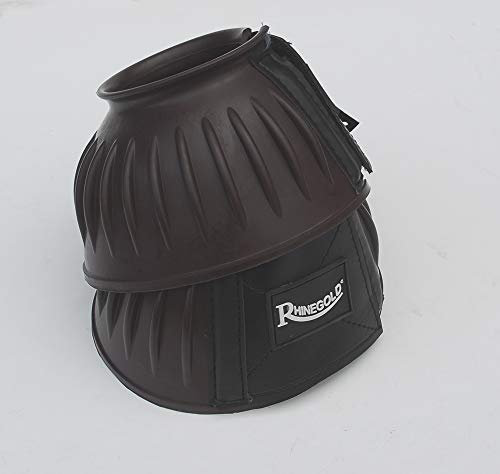 Rhinegold 0 Elite Velcro Over-Reach Boot-Large-Brown Hufglocken, braun, L