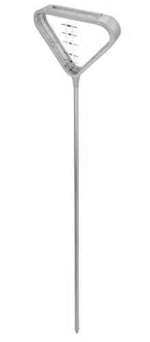 Nature Regenmesser 50 mm Gartenstecker Niederschlagsmesser Regenmenge Messer