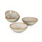 Henten Home Assiette Creuse en Porcelaine, Bol Poke Bowl/Bol à Soupe de 4 pièces - 800ml, Bols à Céréales Fait à la Main, Services de Table Style Rétro Beige