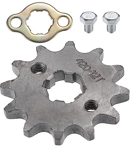 QUARKZMAN 420 Stile 12T Denti 17mm ID Motore Anteriore Pignone Set per Moto