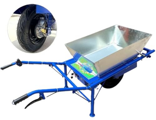 KJZQXYX Petit Chariot électrique agricole, lumière électrique et Petit Chariot de Stockage de véhicule de fret, Chariot à Main, Charge de 400 kg, adapté au Jardin (D)