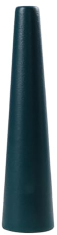 Kleine Keramik-Vase, hohe konische Blume, Einzelstiel-Vase, modern, dekorativ, Blumendekoration für Hochzeit und Büro, Tintengrün