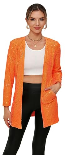 THANKPEARL Women's Sequin Jacket Coat