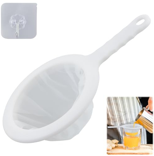 1 Pieza Filtro para Leche Vegetal, Colador de tela, bolsa para leches vegetales - Malla de nailon fino ultrafino y de grado alimenticio, Suave y reutilizable (Malla 200)