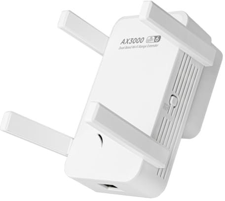 PAGJHRFJG AX3000 Répéteur WiFi 6 Roteador Wi-FI 6 Amplificateur de Signal 5G 2.4G Gigabit Longue Portée WiFi Extender Amplificateur Prise UE