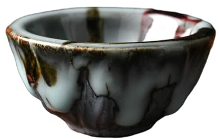 Handmade ceramic kiln transformed into Japanese-style tea cup, creative opening can raise firewood-burning cup-04 model