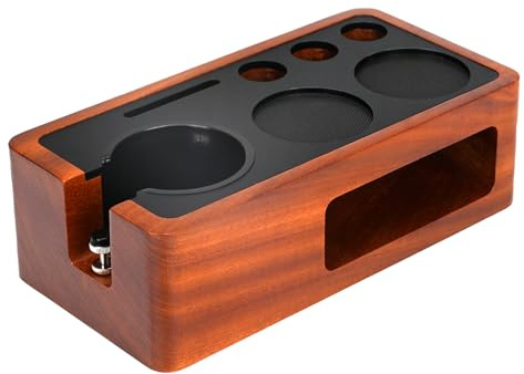 JOYONE Espresso Tamper Station with Knock Box for Storing 51-58 mm Espresso Tamper L (51-54-58mm)