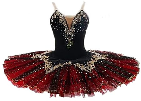 Professionelles Ballett-Tutu Schwanensee Pfannkuchen-Tutu Ballerina Party Tanzkostüm Ballett-Showkleid