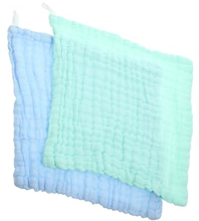 Hemobllo Débarbouillettes Lavables et Absorbantes, pour Bébé pour Coton Doux Lot de 2 Tout-petit et Usage Polyvalent