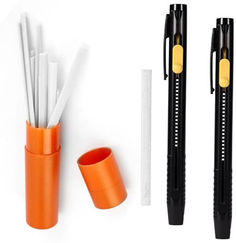Fukaisu 23stk Wärmelöschbarer Stoffmarker Set, Einschließlich 2 Hitze Stoffmarker 20 Ersatzminen und 1 Stift-Nachfüllbox für Baumwollstrickstoffe DIY-Nähwerkzeuge