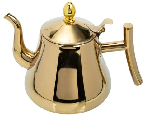 Alipis Bouilloire À Théière En Acier Inoxydable Avec Passoire Intégrée Capacité Importante 2L Pour Infusion De Thé Et Café Usage Domestique Et Professionnel
