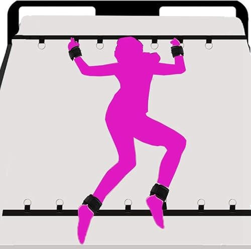 Restraints Sex Adult Bondaged Rope Cord & Rope for Bedroom Bed Tied up Straps Adult Wrist and Ankle Resistance Bands Sex Playing Bed and Handcuffs Tools Bed Chains with Cuffs BDSM Sweater