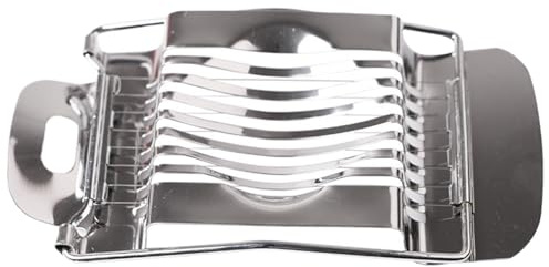 Affettatrice Per Uova -14,5 Cm X 7,2 Cm X 2 Çm | Filo Da Taglio Per Affettatrice Manuale Ṕer Uova | Gadget Da Cucina In Acciaio Inossidabile | Tagliafragole | P̀er Insalate Funghi Formaggi