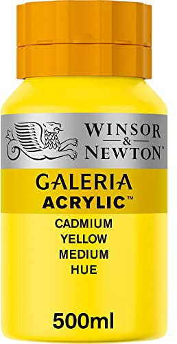Winsor & Newton, Galeria Acrylic, Cadmium Yellow Medium Hue, 500ml