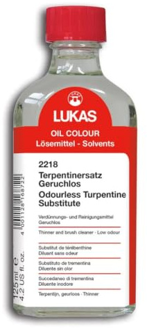 LUKAS Malmittel für die Ölmalerei - Terpentinersatz, geruchlos in 125 ml