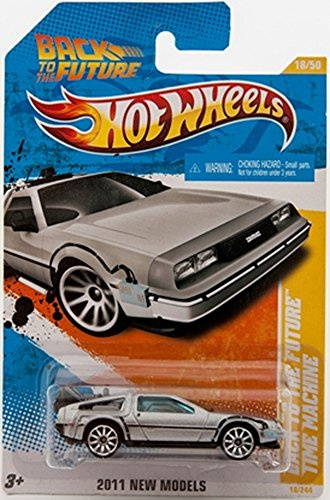 Hot Wheels Back to the Future Time Machine 1:64 Scale Car Movie Character Car Model for Children, Kids