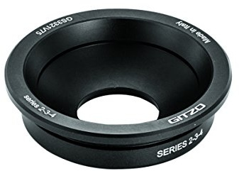 Gitzo GS3321V75 Systematic 75mm Half Bowl Video Head Adapter for Series 3 Tripods (Black)