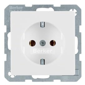Berker SCHUKO-Steckdose 47436089 polarweiss samt Q.1 Steckdose 4011334312918