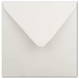 Briefumschläge quadratisch - Farbe: Weiss I 20 Stück I 160x160 mm I 90g/m² I Nassklebung