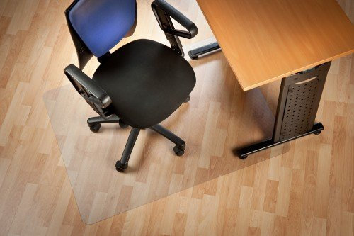 Bodenschutzmatte für Hartboden Parkett. Laminat Polycarbonat Schreibtischunterlage Bodenschutzunterlage Bürostuhlunterlage 120 x 130 cm