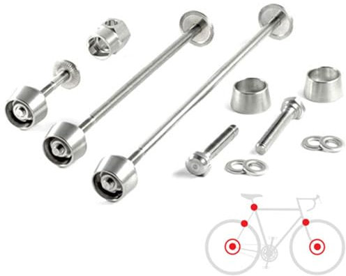 PITLOCK Fahrrad Set 02 / BR Schnellspanner Schloss