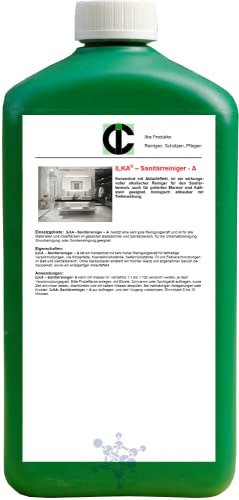 ILKA® - detergente per sanitari A – Conc. | 10 litri | con effetto loto, per bagno + toilette, detergente contro grassi corporei e residui cosmetici e calce, detergente conc. | non tossico, biodegradabile