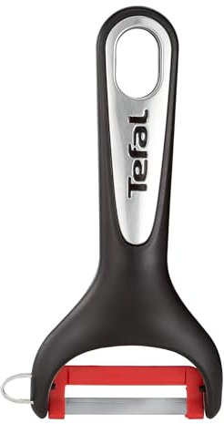 Tefal Ingenio K20718 Gemüseschäler | Premium Küchenutensilien für vielseitige Kochbedürfnisse | 22 cm | Kunststoff | Rot/Schwarz, 22.1 x 9.2 x 2.85 cm