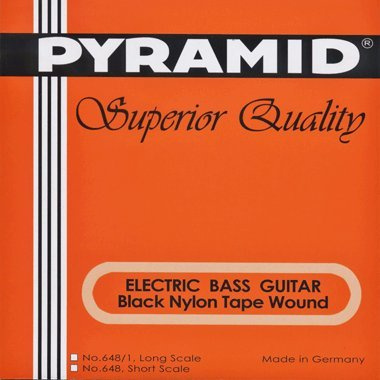 Pyramid E-Bass Black Tape Nylon 4-string, Short Scale
