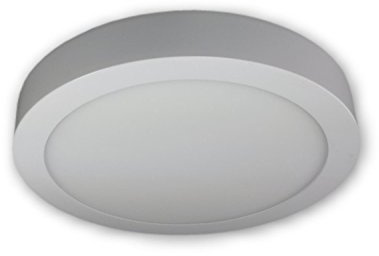 LICHT DISCOUNT LED Aufbauleuchte Aufbauspot 18 Watt | 2800K Warmweiß | Moderne Deckenlampe Panel weiß | Aufbaustrahler Rund 230V aus Aluminium | Deckenleuchte Deckenspot Aufputz Ø216 mm |