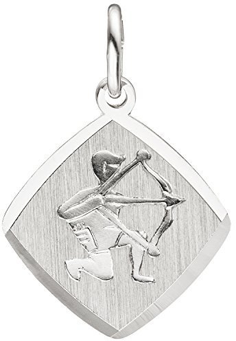 Jobo Sternzeichen-Anhänger Schütze aus 925 Sterling Silberteil teil matt