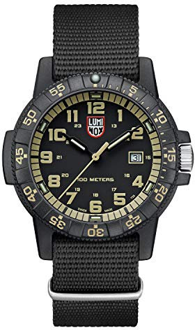 Luminox Leatherback SEA Turtle Giant XS.0333 Herrenuhr 44mm - Militäruhr in Schwarz mit Datumsanzeige 100m wasserdicht