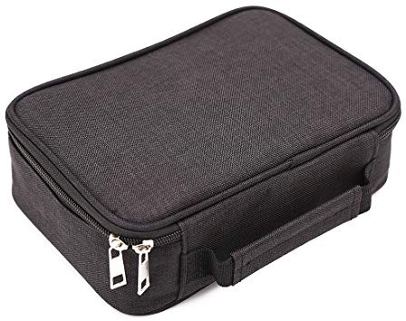 Federmäppchen, mäppchen, Federmappe, Große Kapazität 72 Slots Bleistift-Beutel für Schule Büro Kunst, Pencil case, Schlampermäppchen, Faulenzer Box, School Case, Schuletui, Stifte Etui (Schwarz)