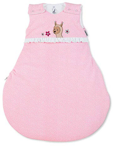 Sterntaler Schlafsack Kuschelzoo für Babys, Reißverschluss und Knöpfe, Größe: 62/68, Rosa