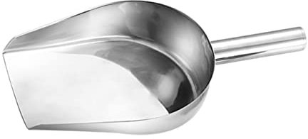 Pelle à Glace Plate en Acier Inoxydable Argenté 1 Pièce