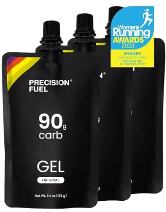 Precision Fuel PF90 Energy Gels - Mild Flavour Running for Endurance Athletes 90g Carbohydrate Easy-to-Digest Perfect & Long-Duration Sports (153g (3 Gels))