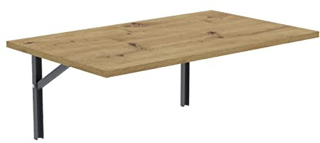 AKKE Klapptisch Wandklapptisch, klappbar, 70cm x 60cm, Artisan-Eiche