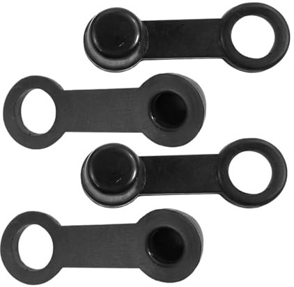 JNNJ 4 Pièces Bouchon Mamelon Purge Frein, Bouchon Raccord Anti-Poussière Purgeur De Frein Bouchons à Vis, Couvercle De Mamelon Purge Frein Moto, Remplacement Accessoires Cache-Poussière pour Moto