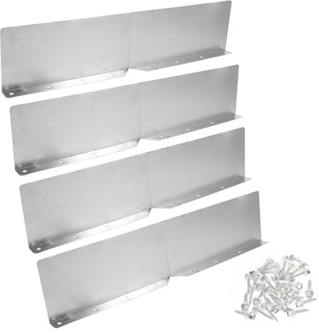 ARTIBETTER 4 Piezas protector contra salpicaduras salpicaderas desviador de lluvia escudo del valle del bloque de salpicaduras de hormigón desagüe del techo pesado deflector Componente tejas
