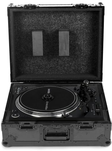 UDG Ultimate Flightcase Pioneer DJ PLX-CRSS12, Schwarz (U91095BL) | Robuste 9-mm-Sperrholzschale; Schmetterlingsverriegelungen; verstärkte Eckschützer; gepolstertes Schauminnere