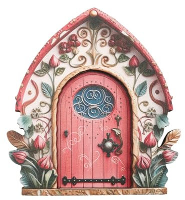 Samuliy Porte de fée murale - porte de fée pour le jardin - porte de fée - Miniatures pour l'extérieur - Décoration de jardin pour cour, arbre, tronc - Fariy Home