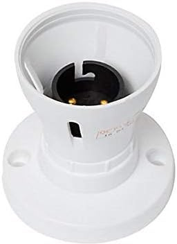 Bayonet Batten White Ceiling Lamp Holder BC B22 Light Bulb Socket Lamp Fitting Best For corridors, ceilings, balconies