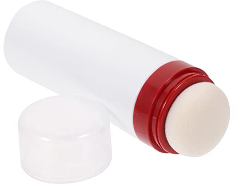 Babypuderflasche 120g Tragbar für Reisen und Täglichen Gebrauch | Sanfte Anwendung mit Puff, Kunststoff Weiß, Leicht zu Reinigen, für Neugeborene und Eltern Zufällige Farbe