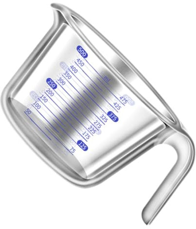 PHENOFICE Misurino in Vetro Misurino Tazza Graduata Per Latte Aceto Compatto Resistente Facile Da Pulire Strumento Essenziale Per Cucina e Appartamento