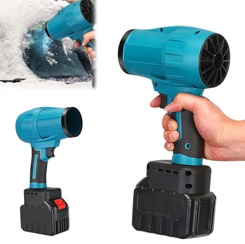 Auto Druckluftspray Staubgebläse, 21V Tragbarer Trockner Luftgebläse mit 3000mAh Akku und Adapter Elektrisches Staubgebläse Air Duster Turbo Gebläse Autogebläse für Auto Laptop Tastatur Sofa