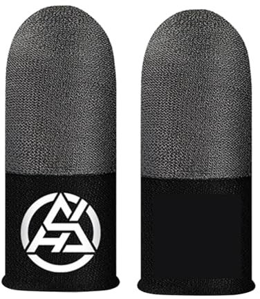 Spelfingerhylsor – Game Finger Sleeve set med lätt andningsbar pekskärm tumfodral professionellt spelfingerskydd med halkfri och svettbeständig yta hög känslighet