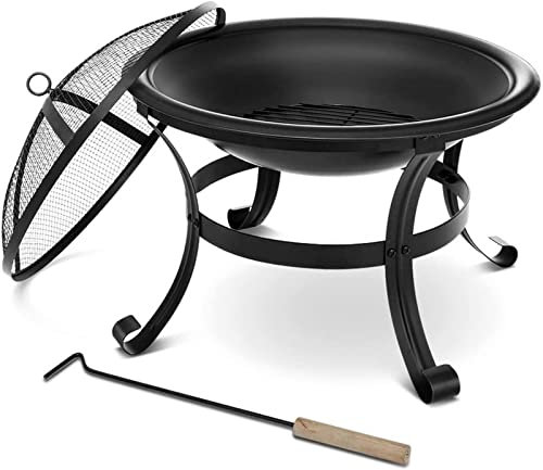 bttllke Barbecue da Esterno per Feste, braciere a Legna, in Acciaio, per Barbecue, braciere, per Cortile, Campeggio, Picnic, Barbecue