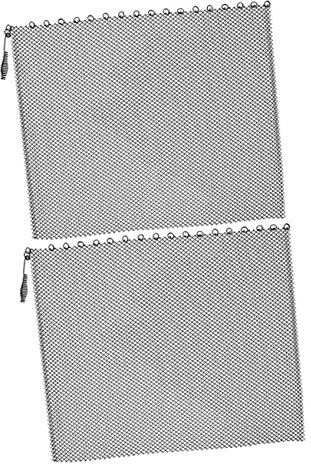 Cabilock Lot de 2 Panneaux Pare-étincelles 61x48,3 Cm en Maille Métallique Ignifugée, Grilles de Cheminée Robustes, Accessoires Polyvalents pour Poêle et Cheminée la Maison